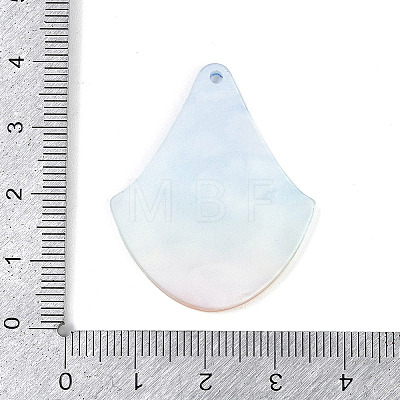 Marine Organism Series Fan Shape Acrylic Pendants OACR-Q101-03C-1