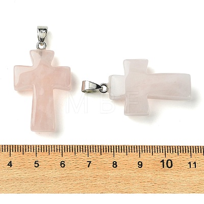 Natural Rose Quartz Pendants GG-K002-11O-1
