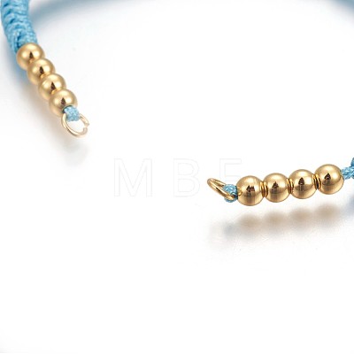 Nylon Cord Braided Bead Bracelets Making BJEW-F360-F17-1