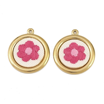304 Stainless Steel & Embroidered Pendants SA-CBA1ED9-11G-1