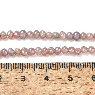 Natural Cultured Freshwater Pearl Beads Strands PA-CBAC463-21-1