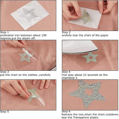 Fingerinspire 12Pcs 4 Style Glass Hotfix Rhinestone DIY-FG0002-64-1