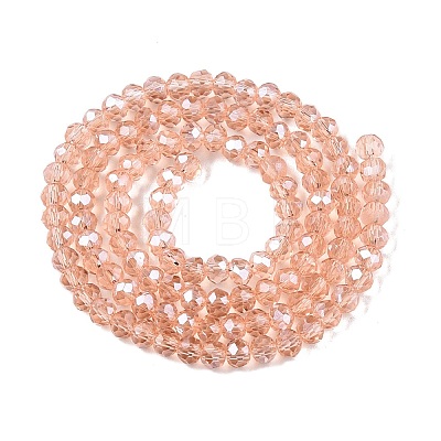 Electroplate Glass Beads Strands EGLA-A044-T3mm-A21-1