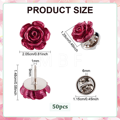 50Pcs Brass Brooches JEWB-PH01302-1