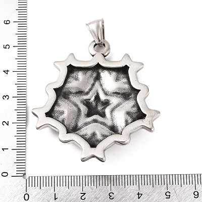 316 Surgical Stainless Steel Big Pendants STAS-Z073-10AS-1