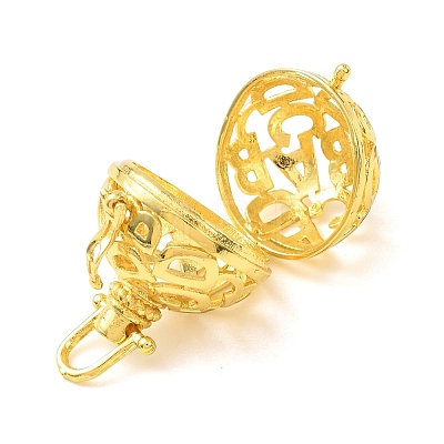 Brass Cage Pendants KK-CBA8ACD-08G-1