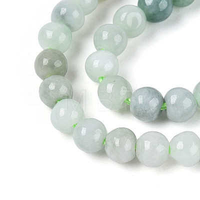 Natural Myanmar Jade Beads Strands G-N353-07F-01-1