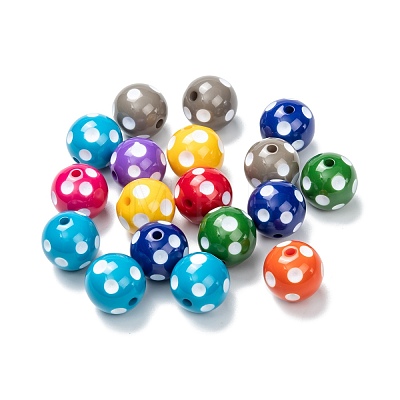 Mixed Chunky Bubblegum Acrylic Beads X-SACR-S146-20mm-M-1