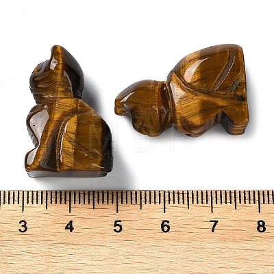 Natural Tiger Eye Carved Healing Figurines X-G-B062-04B-1