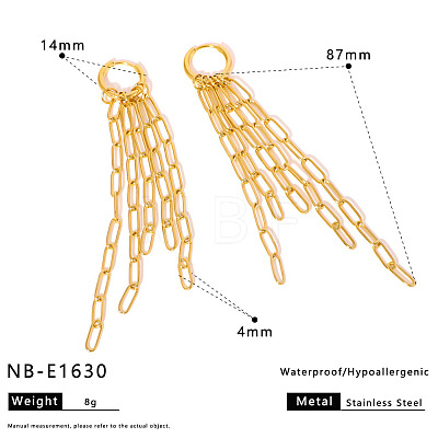 304 Stainless Steel Hoop Earrings WG7CB8C-01-1