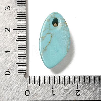 Synthetic Turquoise Pendants G-K355-01G-03-1