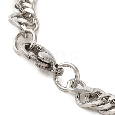 202 Stainless Steel Chain Bracelet STAS-A100-16P-1