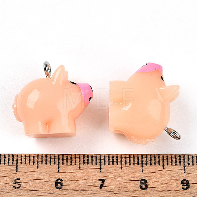 Resin with Iron Pendants RESI-T057-19-1