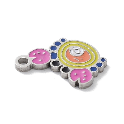 304 Stainless Steel Enamel Charms LS-STAS-P339-18P-02-1