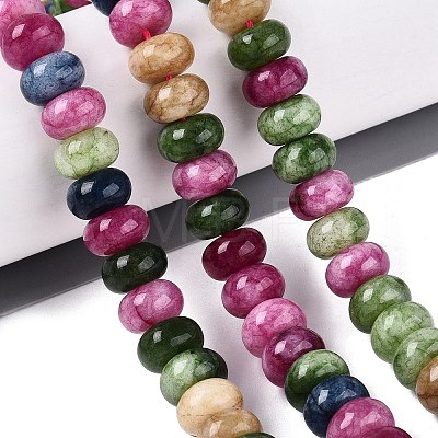 Natural White Jade Beads Strands G-Q613-01F-40-1