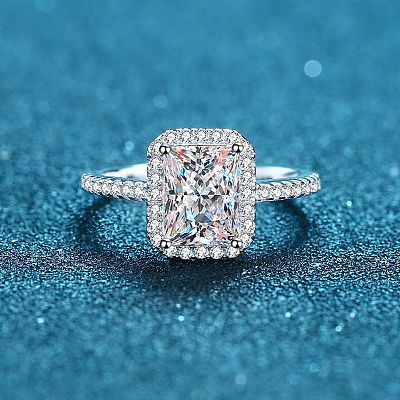 925 Sterling Silver Micro Pave Cubic Zirconia Finger Rings for Women WG8E258-82-1