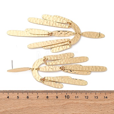 Zinc Alloy Oval Chandelier Earrings EJEW-Z107-03G-01-1