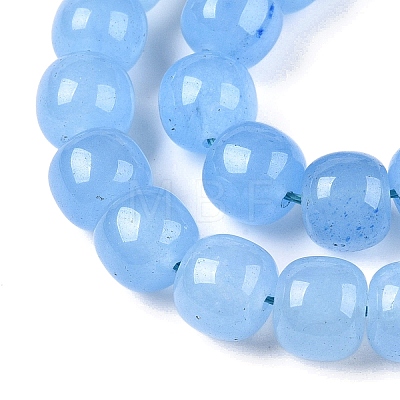 Dyed Natural White Jade Beads Strands G-T138-S11-1