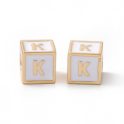 Rack Plating Brass Enamel Beads KK-B060-04G-04K-1