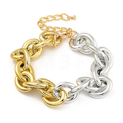 Chunky Aluminum Cable Chain Necklaces for Women NJEW-K261-02PG-1