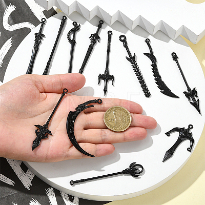 30Pcs 15 Styles Alloy Big Pendants FIND-SC0018-11-1