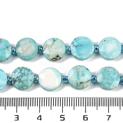 Dyed Natural Howlite Beads Strands G-C116-A63-01-1