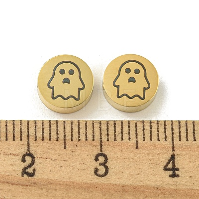 Halloween 304 Stainless Steel Beads STAS-U017-01G-B-1