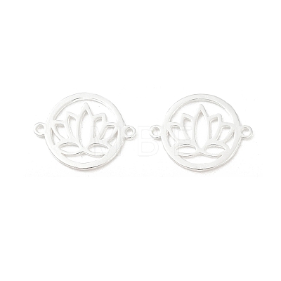 925 Sterling Silver Hollow Connector Charms STER-A046-01S-1