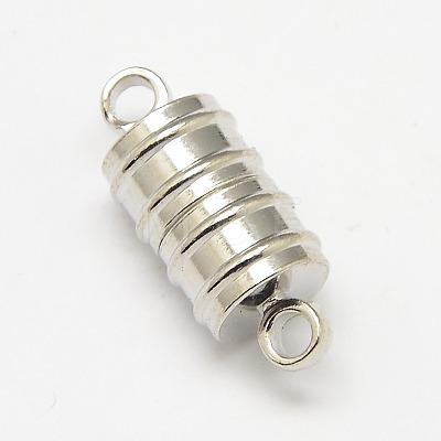 Brass Magnetic Clasps with Loops KK-MC028-S-1