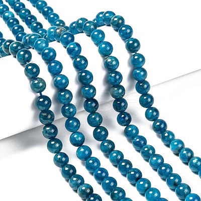 Round Natural Apatite Beads Strands G-K068-04-10mm-1