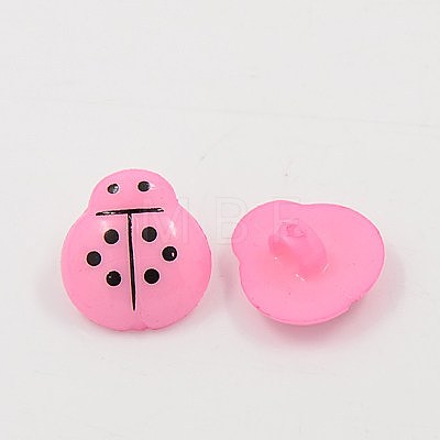 Acrylic Shank Buttons BUTT-E006-B-M-1