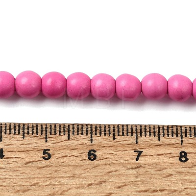 Synthetic Turquoise Beads Strands TURQ-G106-6mm-02K-1