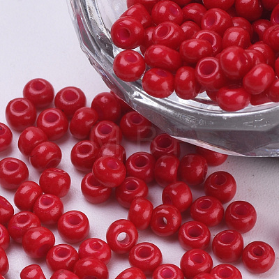 Baking Paint Glass Seed Beads SEED-Q025-3mm-L30-1