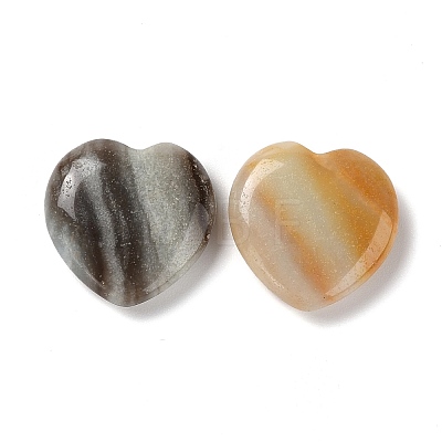 Natural Amazonite Heart Love Stone G-Z027-01A-1