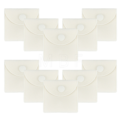 Square Velvet Jewelry Package Bags ABAG-WH0035-055A-03-1