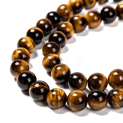 Natural Tiger Eye Beads Strands X-G-J303-11-8mm-1
