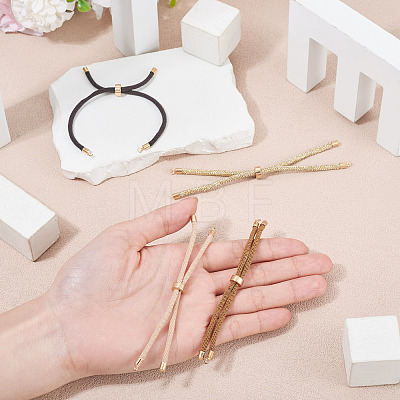 4Pcs 4Colors Polyester Cord Bracelet Making MAK-TA0001-43-1