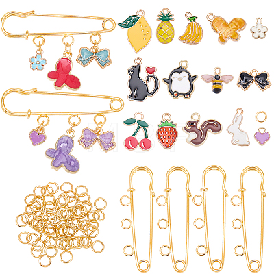 DIY Brooch Making Kits DIY-BM0002-38-1