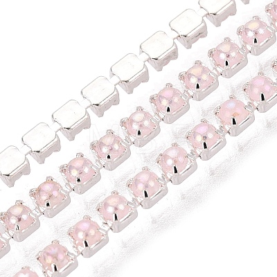 Iron & ABS Plastic Imitation Pearl Tennis Chains CH-Q006-01A-11-1