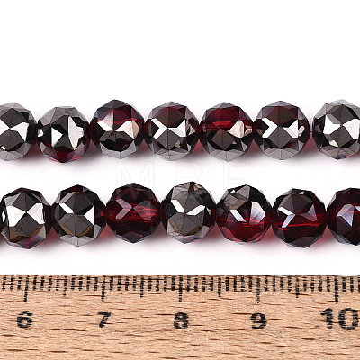 Electroplate Transparent Glass Round Beads Strands EGLA-T029-8mm-12T-05-1