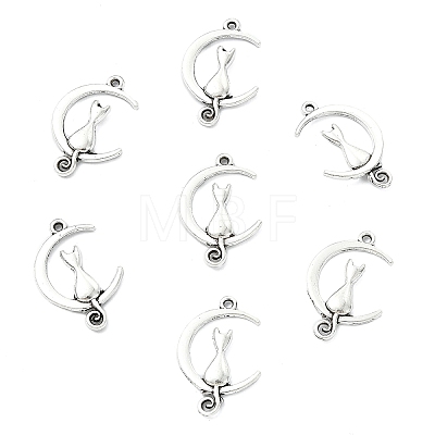 100Pcs Tibetan Style Alloy Pendants TIBE-YW0001-93-1