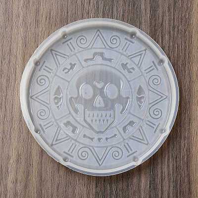 Halloween Theme Silicone Cup Mat Molds DIY-E066-01-1