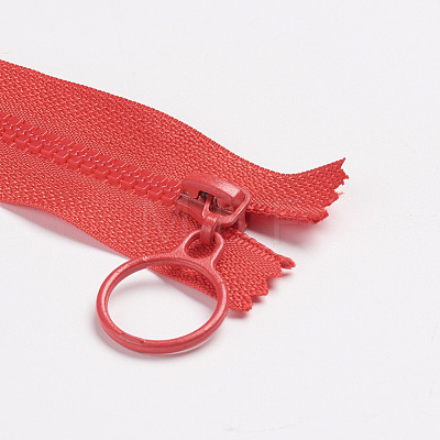 Resin Close End Zippers FIND-WH0052-44F-1