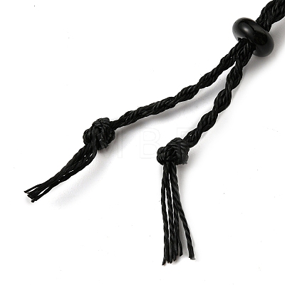 Adjustable Braided Waxed Polyester Cord Macrame Pouch Necklace Making NJEW-TAC0008-02-1