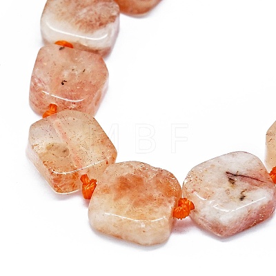 Natural Sunstone Beads Strands G-F725-26-1
