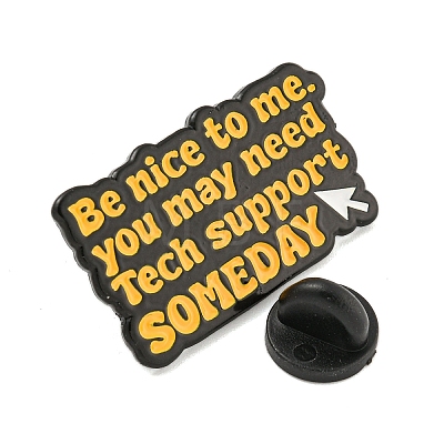 Be Nice To Me Alloy Badges JEWB-M041-02H-1