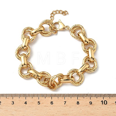 304 Stainless Steel Rolo Chain Bracelets for Women BJEW-S176-01G-C-1