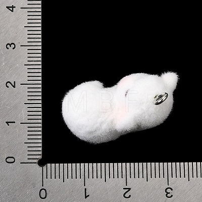 Flocking Opaque Resin Pendants RESI-G123-01E-1