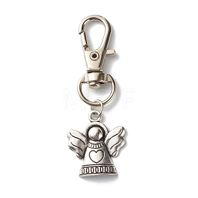 Angel Tibetan Style Alloy Keychain HJEW-JM00559-1