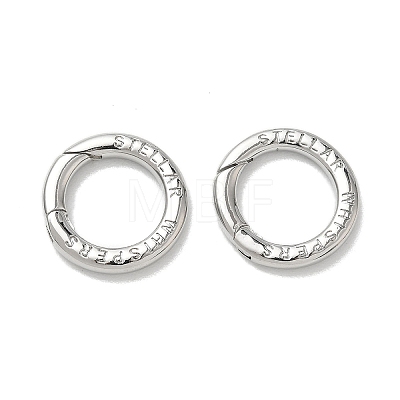 Brass Spring Gate Rings KK-E796-11P-1